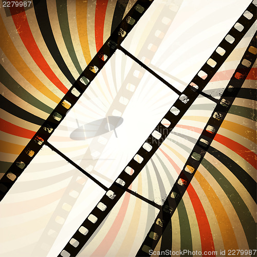 Image of Grunge cinema background. Vector, EPS10