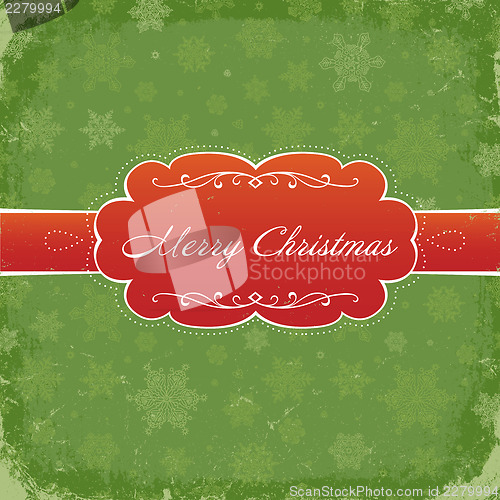 Image of Merry Christmas Grunge Invitation Background. Vector, Eps8.