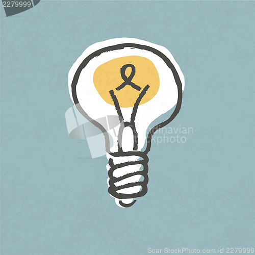 Image of Lightbulb illustration. Creative idea symbol concept. Vector, EP