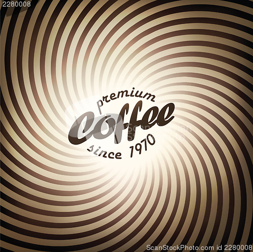 Image of Abstract coffee background design template. Vector, EPS10