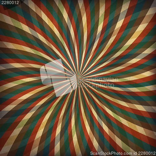 Image of Vintage swirl rays background.