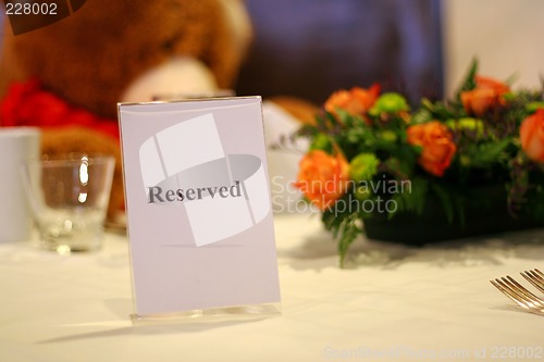 Image of Reserved Table