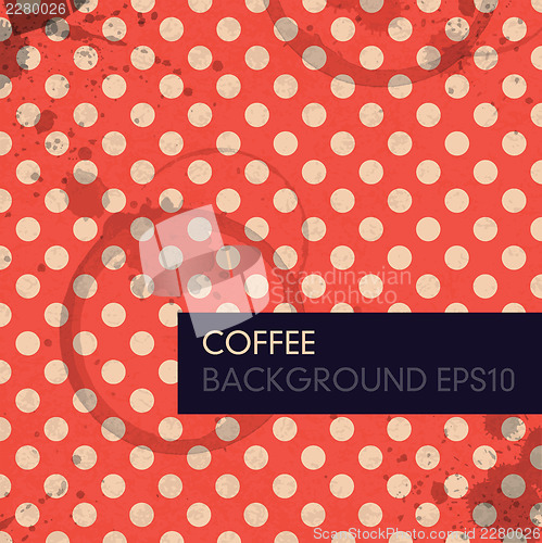 Image of Vintage Coffee Background. Vector, EPS10