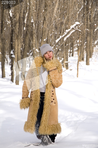 Image of Woman in the woods