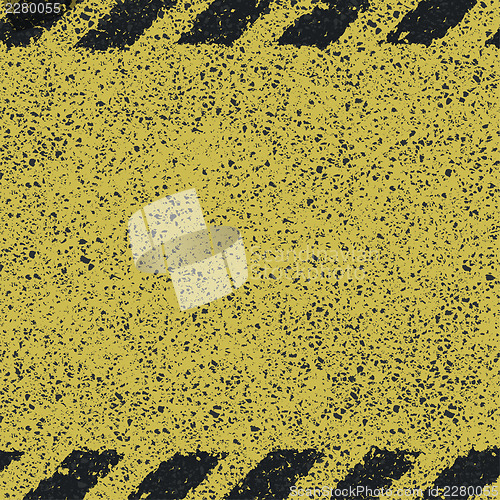 Image of Dangerous pattern on asphalt texture