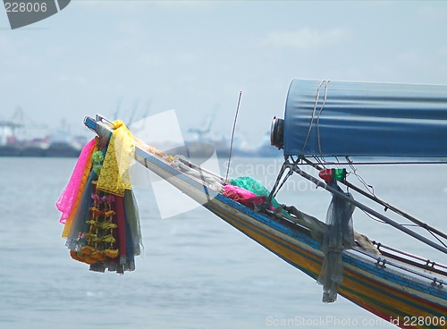 Image of Bow of longtail boat