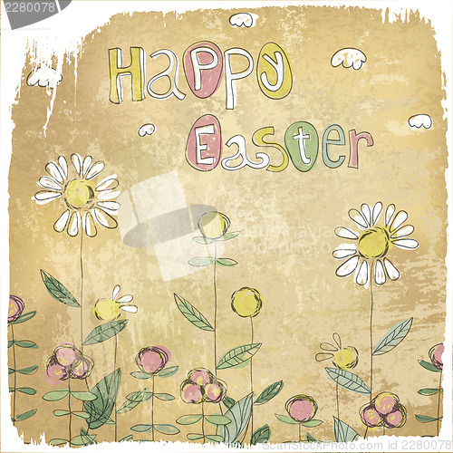 Image of Happy Easter Vintage Card.
