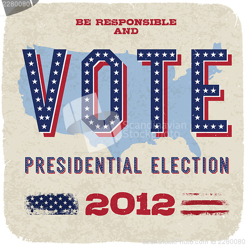 Image of Presidential election 2012. Vector, eps10.