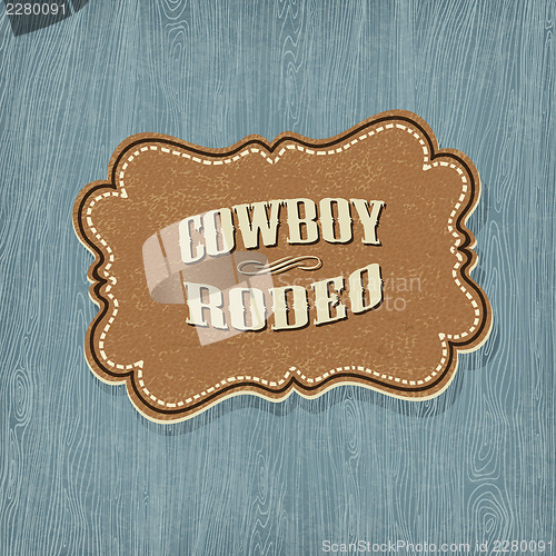 Image of Retro western classic label. Vector illustration, EPS10