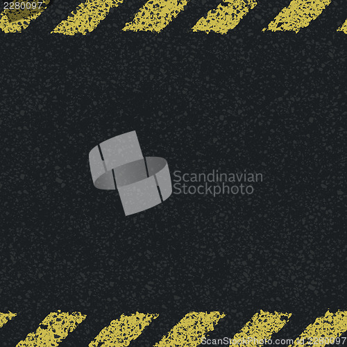 Image of Hazard yellow lines background. Vector illustration, EPS8
