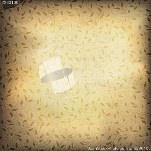 Image of Vintage floral textured background. Vector illustration, EPS10.