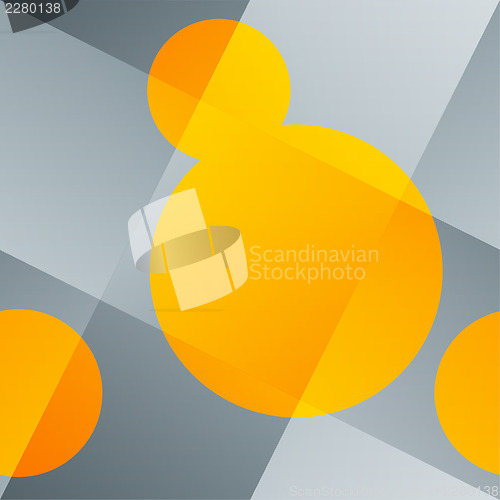Image of Seamless abstract background with woven backdrop and orange roun