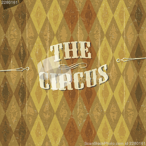 Image of "Diamond" patterned circus background with the design of "The Ci