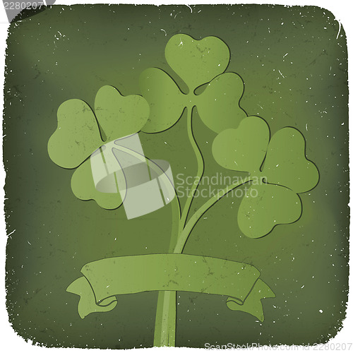 Image of Clover background for St. Patrick's Day. EPS10