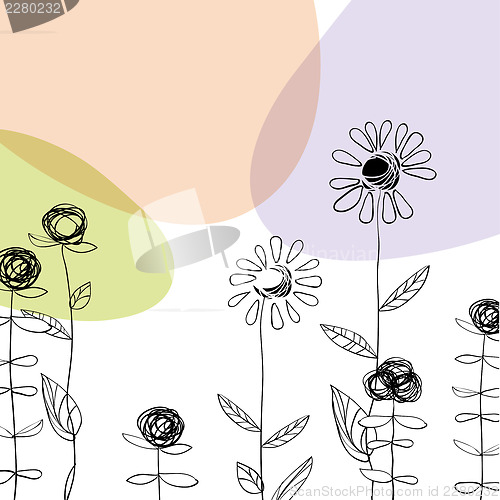 Image of Floral background. Vector, EPS10