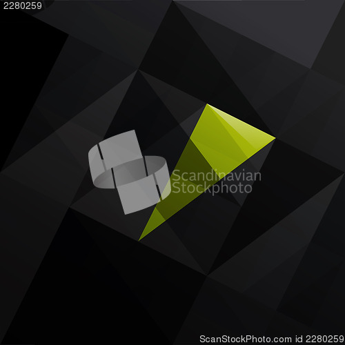Image of Abstract triangle black background. Vector illustration, EPS10