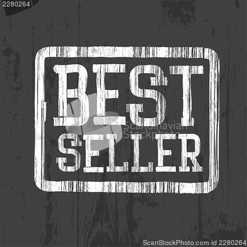 Image of Best seller stamp, vector