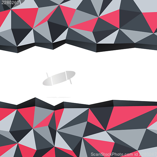 Image of Abstract triangle background with space for text. Vector illustr