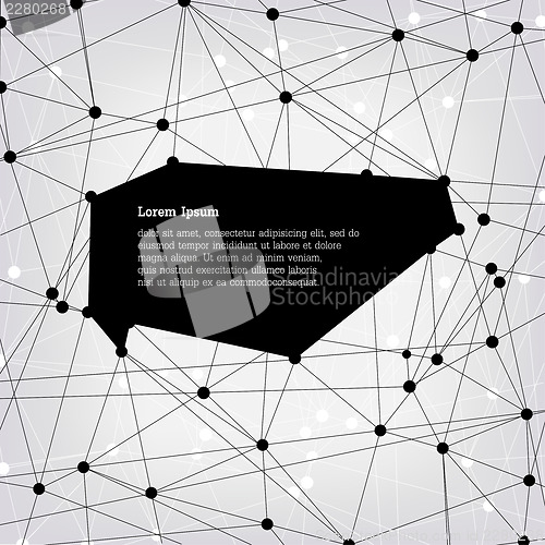 Image of Abstract connection background, vector 