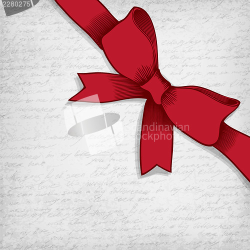 Image of Red bow-knot vector illustration.