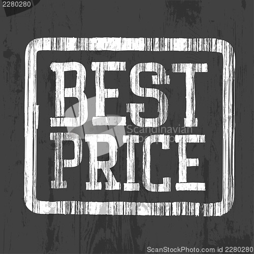 Image of Best price stamp, vector