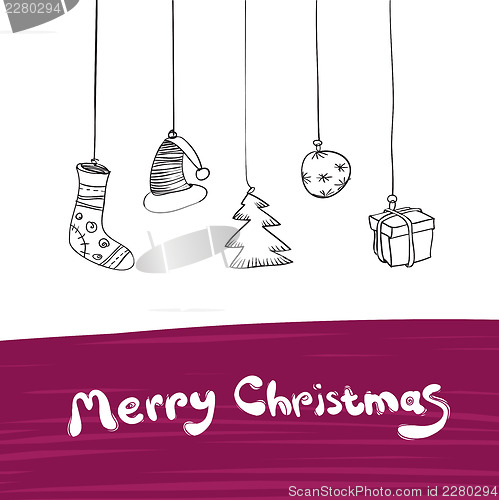 Image of Merry Christmas Gifts Illustration. Vector, Eps8.