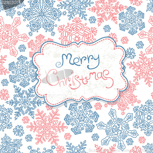 Image of Merry Christmas card. Vector, EPS10