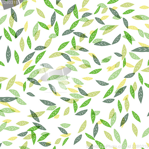 Image of Green leaves background seamless.