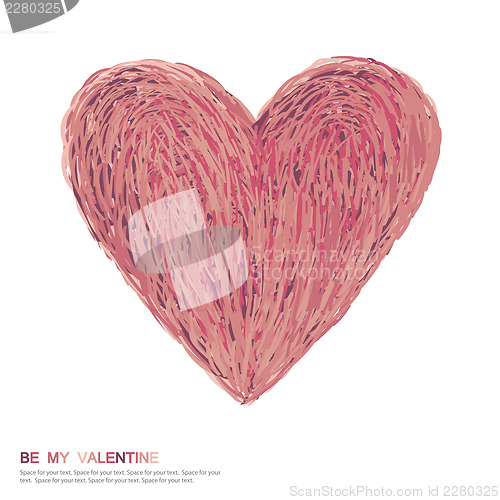 Image of Valentine`s day symbol. Abstract heart symbol. Vector illustrati