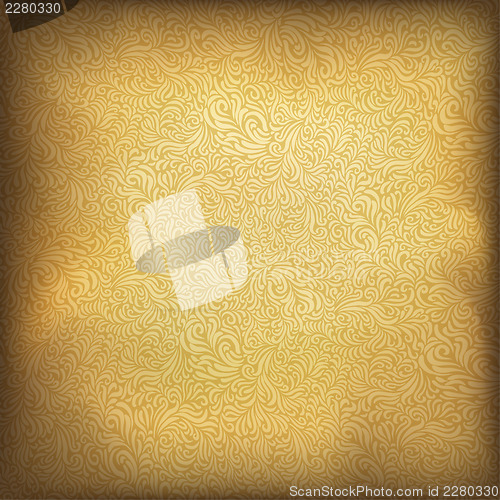 Image of Golden vintage background. Vector illustration, EPS10.