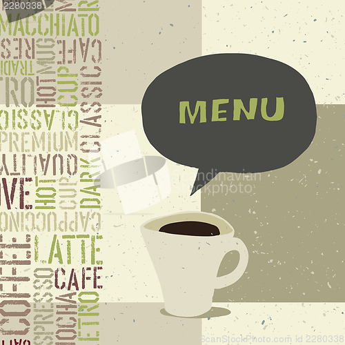 Image of Coffeehouse menu template, vector, EPS8