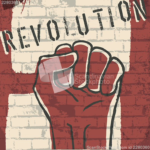 Image of Revolution! vector illustration, EPS10