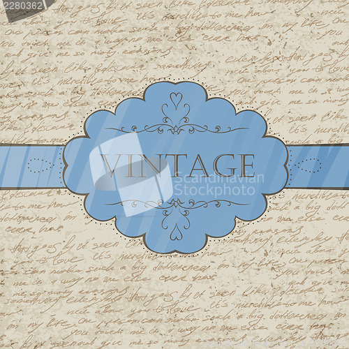 Image of Vintage style greeting card. Vector, EPS 10.