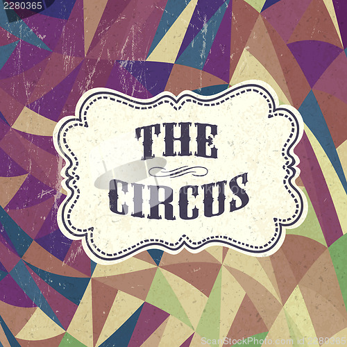 Image of Retro circus background, vector