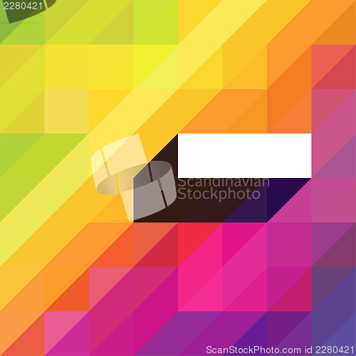 Image of Colorful abstract background with diagonal shapes and space for 