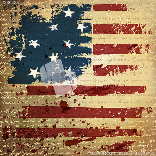 Image of Independence Day Background. Abstract, grunge, vector.