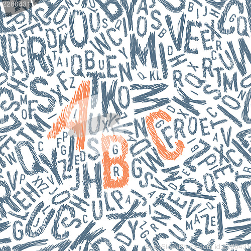Image of Seamless sketch type background, vector illustration, EPS10