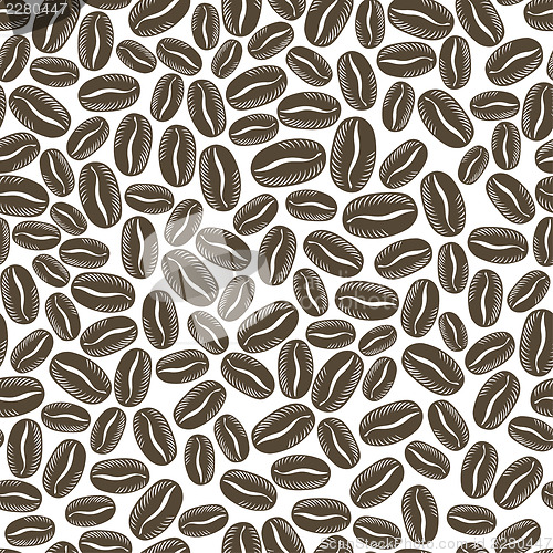 Image of Coffee seamless background. Vector