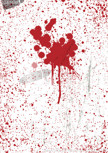 Image of Blood stains texture background, vector.