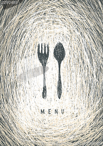 Image of Art Restaurant Menu Concept Design. Vector.
