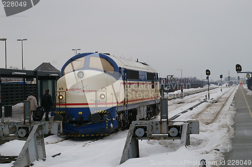 Image of The railway station in Frederikshavn in Denmark