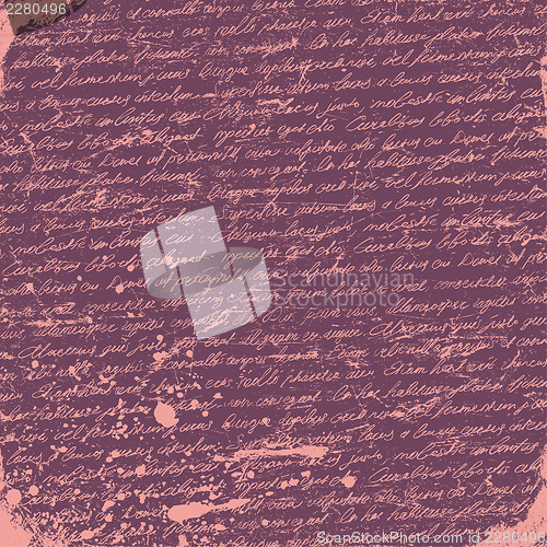 Image of Romantic grunge handwriting background. Vector