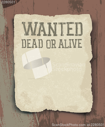 Image of Wanted dead or alive. Vintage poster