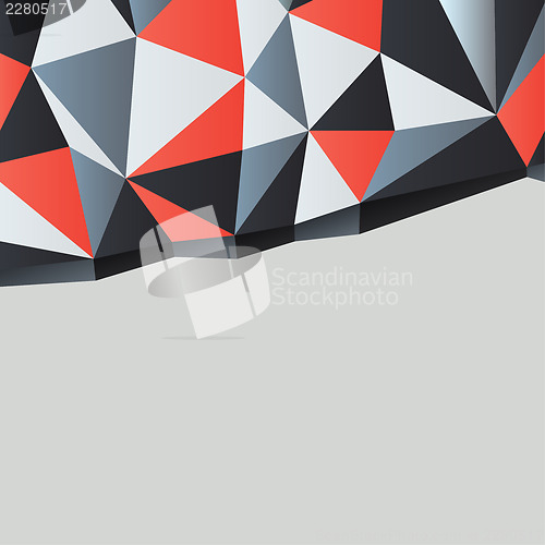 Image of Triangles background with copyspace. Vector illustration, EPS10