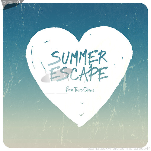 Image of Summer travel illustration. Vector