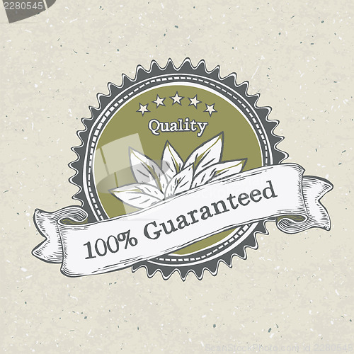 Image of Vintage label organic products, vector, EPS8