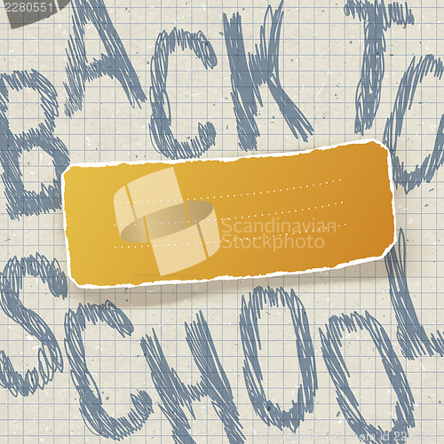 Image of Back to school. Education themed abstract background, vector ill