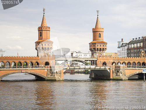 Image of Red Bridge in Berlin Germany