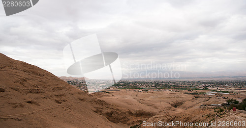 Image of Christian travel in judean desert