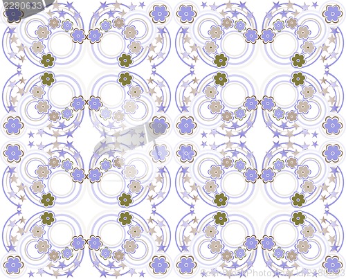 Image of Abstract background with flowers, fashion seamless pattern